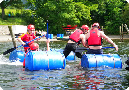 Raft Building in The Lake District